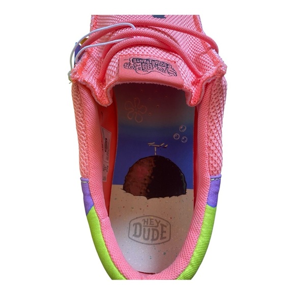 Hey DUDE WALLY Funk SpongeBob Patrick Slip On Shoes Loafers Men’s Size 13 NEW - Picture 6 of 8